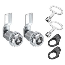 2Pack Tubular Cam Lock Zinc Alloy Lock 1 7/8" Tongue Length White