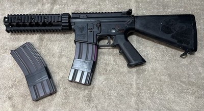 G&G Top Tech Full Metal TR16 R4 Blowback Airsoft AEG Rifle with Upgrades