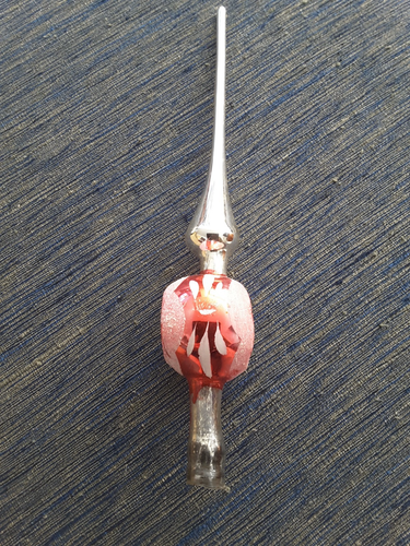 Vintage Indented Christmas Finial Tree Topper Made in West Germany Box Included - Picture 2 of 13