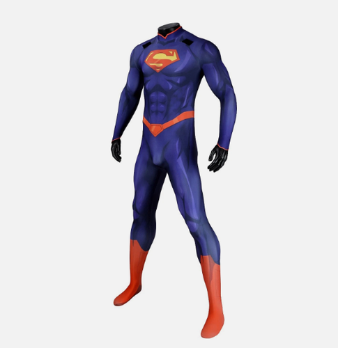 Costume Superman Il Nuovo 52 Cosplay Body Tuta - Foto 12 di 23