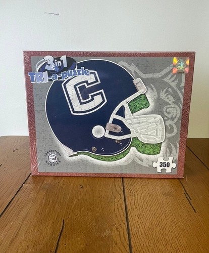 UCONN Huskies Fußball Vintage Logo Puzzle 350 Teile neu versiegelt - Bild 1 von 3