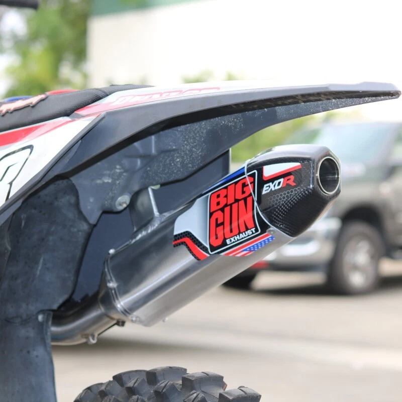 Sistema de escape completo Big Gun EVO R para Honda CRF 450R MX 2015-2016 Foto 2 de 2
