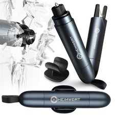 Notfallhammer Gurtschneider Notfall Hammer 2in1 Auto SOS *mit Testglas* HEIMWERT