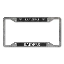 Rico Industries NFL Las Vegas Raiders Pewter License Plate Frame 12x6