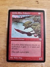 Goblin Elite Infantry - Mirage - MTG Magic - Common - Red Creature
