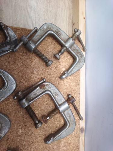 Pair of Record Edge Clamp 129 and a Record Junior 3" Clamp - Made in England - Picture 5 of 8