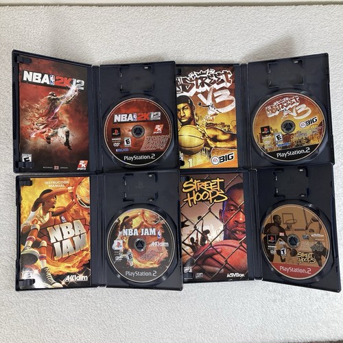 Basketball 4 Game LOT: NBA 2K12, Jam, Street V3, Hoops (Playstation 2 PS2) CIB - Picture 2 of 12
