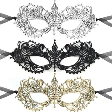 TCOTBE 3-Piece Venetian Party Lace Masquerade Masks - Women's Sexy Elastic... 