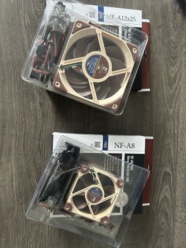 Noctua NF-A12x25 PWM, Premium Quiet Fan, 4-Pin (120mm, Brown) X3.and 2 NFA8 PWM - Photo 4/20