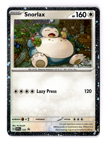 Snorlax 122 Sv: Scarlet & Violet Promo Cards Holo  2 Swirls NM - Picture 1 of 5