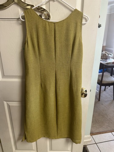 Amanda Smith Outfit Set Pea Green Jacket Dress Suit Career VTG 2pc Y2K Med 10p - Picture 12 of 13
