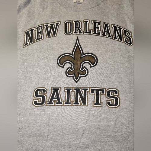 Vintage New Orleans Saints T-Shirt Reebok grau Fleur de Lis NFL Medium 2000s Tee - Bild 3 von 5