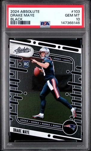 2024 PANINI ABSOLUTE BLACK #103 DRAKE MAYE PSA 10