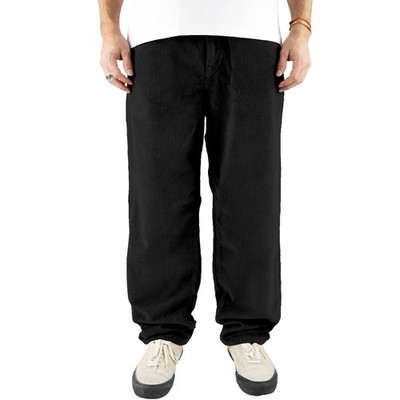Homeboy X-Tra Baggy Cord Unisex-Cordhose Kord-Hose Cordjeans Rippenhose Schwarz