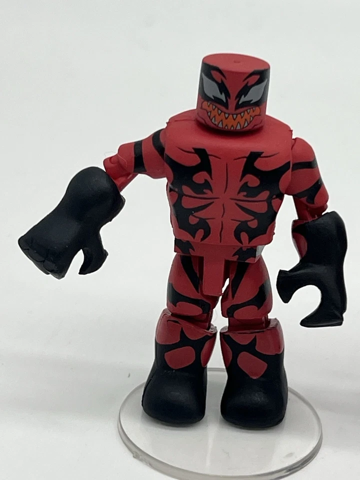 Marvel Minimates Lot of 6 Figures w/ Stands: CARNAGE-HULK, GHOST RIDER SPIDERMAN - Image 2 of 4