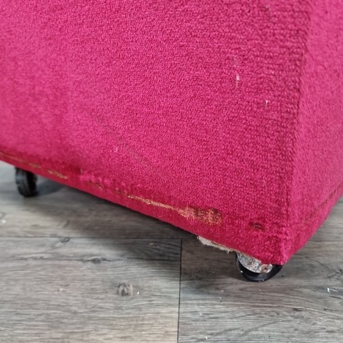 Retro Vintage tiefe Knöpfe Samt Slipper Stuhl - Schlafzimmer Akzent Sitz auf Rollen - Bild 19 von 24