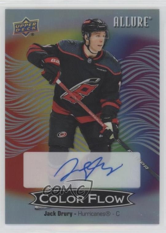 2024-25 Upper Deck Allure Color Flow Full Rainbow Auto Jack Drury #CFA-JD Auto