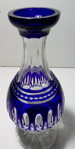 *EXCELLENT* Waterford Crystal CLARENDON (1997-2010) Cobalt Blue Decanter 13" Box - Picture 11 of 13