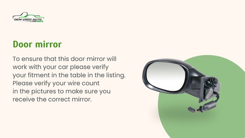2012-2017 Buick Verano Passenger Right Side View Power Door Mirror Black L5AWF - Bild 2 von 10