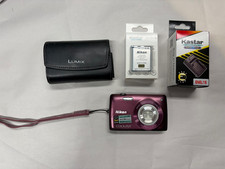 Nikon Coolpix S4300 Digital Camera Touch Screen 16.0MP w/Charger & 2Battery PLUM