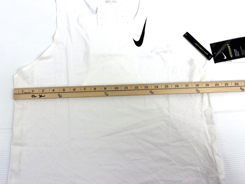 Nike Aeroswift Laufen Singlet Tank weiß schwarz Herren Größe Large CJ7835-100 - Bild 3 von 10