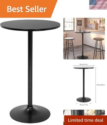 Bistro Pub Table 40 Inch Height Cocktail Table Round Bistro Bar Table for Hom...