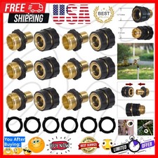 Garden Hose Quick Connector, 3/4 Inch Male and Female Garden Hose Fitting Qui...