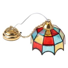 Dollhouse Ceiling Lamps 1:12 Scale Mini LED Chandelier Furniture Decor Accessory