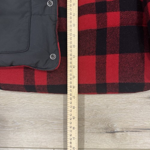 Polo Ralph Lauren Daunenweste Herren Medium rot Büffel kariert Knopfleiste wendbar - Bild 9 von 13
