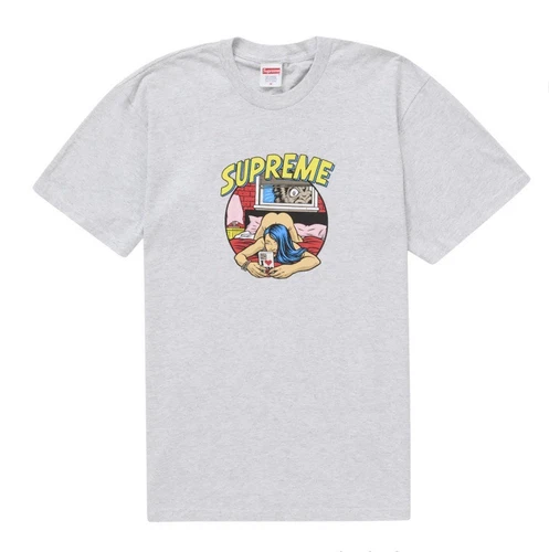 Tee shirt Supreme Bedrooms SS25 gris cendre Xxl 2xl neuf scellé