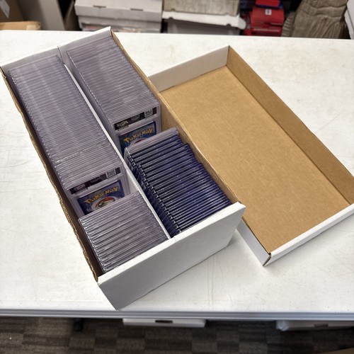 Graded Card Shoe Storage Box 2 Row Cardboard Lid PSA Beckett CGC & Other Trading - Picture 1 of 5