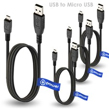 4 X Pack Lot 3FT 3FEET CELL TAB USB 2.0 A to Micro B Data Sync Charge Cable Cord