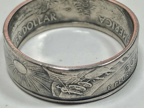 Nebraska Coin Ring USA State Quarter 25 Cents Handmade Vintage Custom Jewelry - Picture 7 of 12