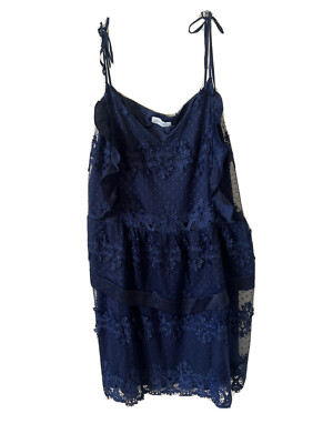 Women s Dress Lost Ink Navy Blue Lace Size 24 US