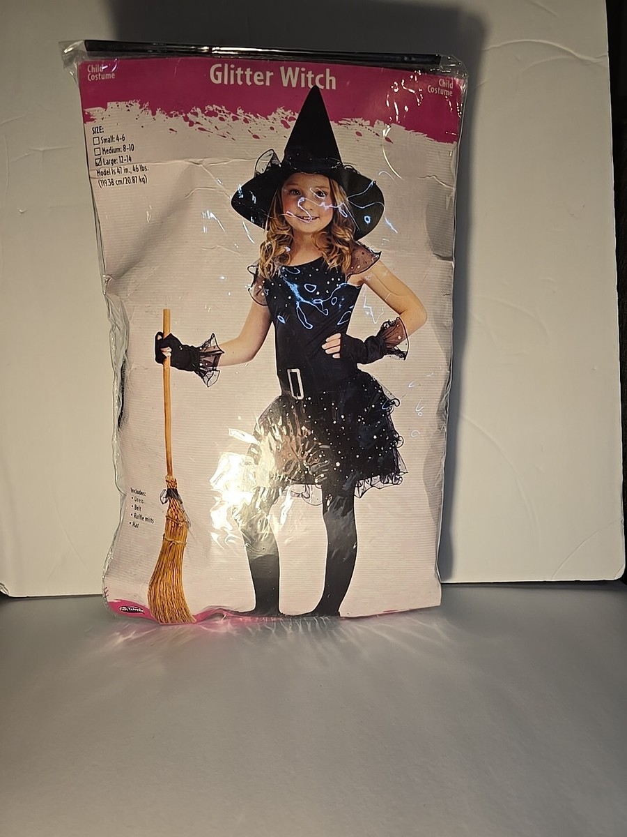 Glitter Witch Costume - Childrens Glitter Witch Costume - Childrens