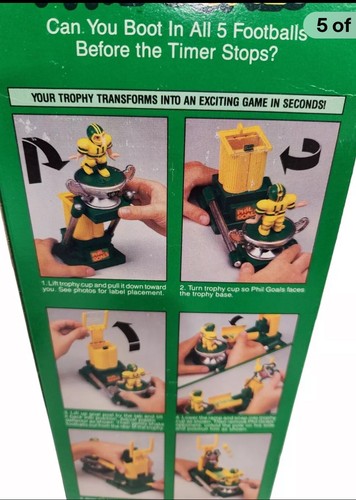 Sports Trophy Games Football Phil Goals Milton Bradley Vintage 1988 4936 - Picture 9 of 9