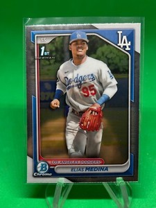 2024 Bowman Chrome 1st Bowman #BCP-183 Elias Medina Los Angeles Dodgers
