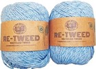 Lion Brand Tweed Blue Yarns