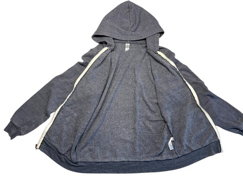 SUB-POP RECORDS grau weich Baumwolle ZIP HOODIE Seattle Grunge Sweatshirt Erwachsene L - Bild 6 von 8