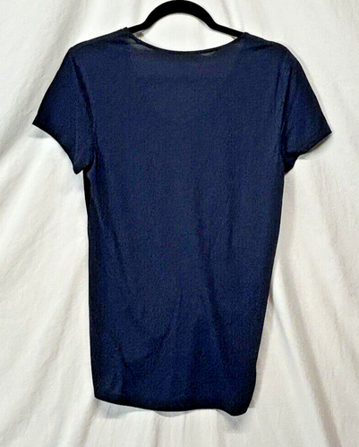 Old Navy Active Go Dry Women's Navy-Blue Knot Front Shirt Medium NWOT - Picture 5 of 8