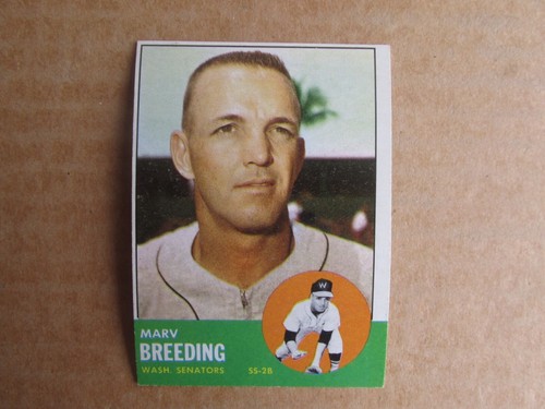 1963 TOPPS BASEBALL CARD SINGLES COMPLETE YOUR SET U-PICK #1-269 UPDATED 10/26 - Picture 216 of 379