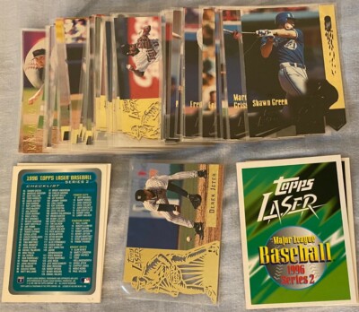 1996 Topps Laser Baseball Series 2 Complete Base Set #65-128 +4 CL s & Jeter #82