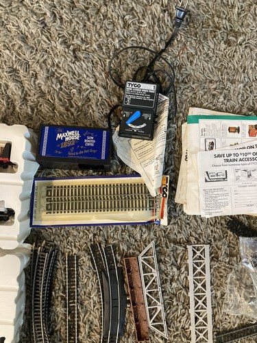 Juego de tren Tyco Chattanooga Choo Choo Choo 1978 vintage silbato de vapor humo chug chug - Imagen 8 de 8