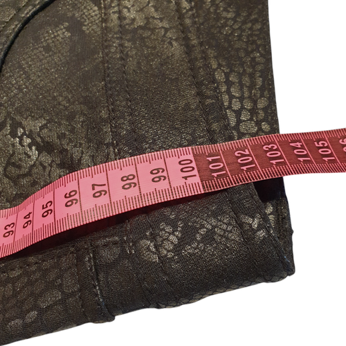 GUESS JEANS Womens Snake Skin Pattern Stretch Pants NEW tags USA Size 31 Black - Picture 17 of 22