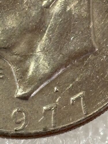 1977 D Bicentennial Eisenhower Dollar Filled in D Error Circulated - Picture 2 of 3