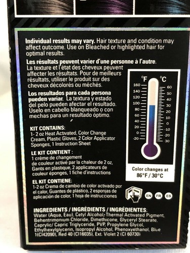 Punky Colour Mood Switch Heat Activated Hair Color Change Purple To Blue Pack-1 - Picture 8 of 13