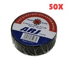 50x Premium Black PVC Electrical Insulation Tape Flameproof Waterproof 18mmx4.5m