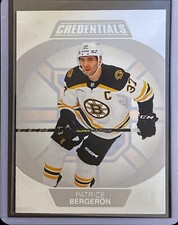 Patrice Bergeron - 2022-23 Upper Deck Credentials NHL Hockey #6