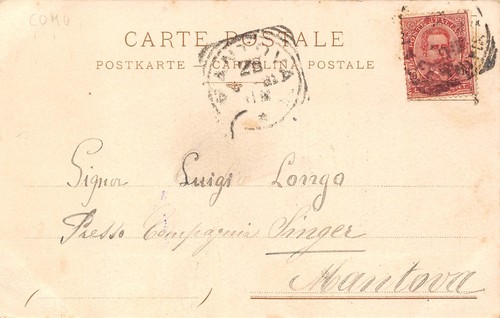 9230) BELLAGIO VEDUTINE VIAGGIATA NEL 1899 LECCO - Picture 2 of 2