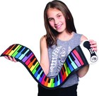 MUKIKIM MUK-PN49CLR Flexible Rainbow Piano Keyboard - 49 Key - USB/Battery Power